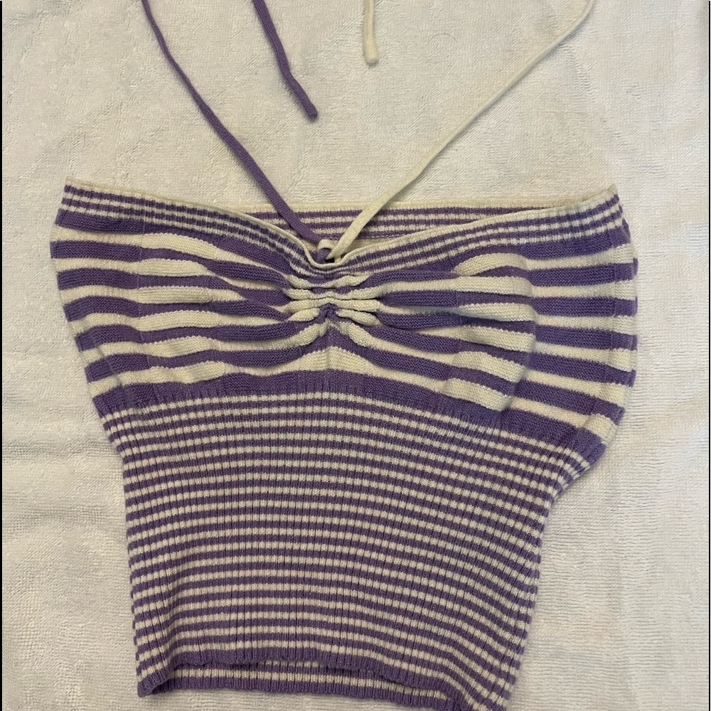 purple detail top